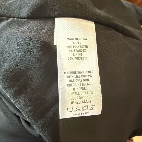 CeCe Sleeveless Belted Waist Midi‎ Dress NWT Size 10 Black & White - Picture 8 of 8